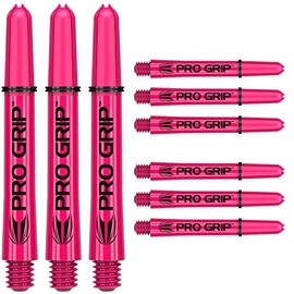 Target Darts 3 x Sets of Pink Pro Grip Shaft Intermediate - 9 in Total