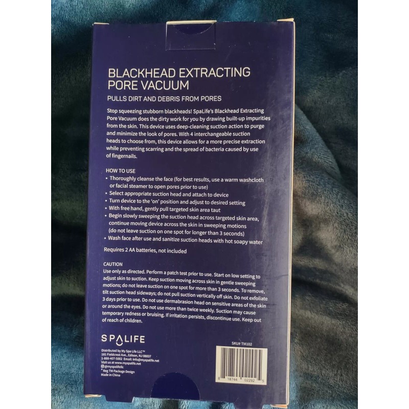 SpaLife Ultra Suction Blackhead Extracting & Pore Vacuum Cleaner