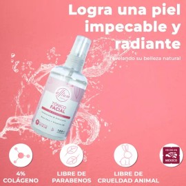Tónico Facial Allium 100 Ml - Agua De Rosas, Colágeno, V B5 Momento de aplicación Día/Noche Tipo de piel Todo tipo de piel