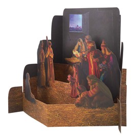 Large Nativity Diorama - Nativity Sets for Christmas Indoor - Manger Scene Christmas Decorations - Christmas Nativity Set - Holy Family Nativity Scene - Christmas Nativity