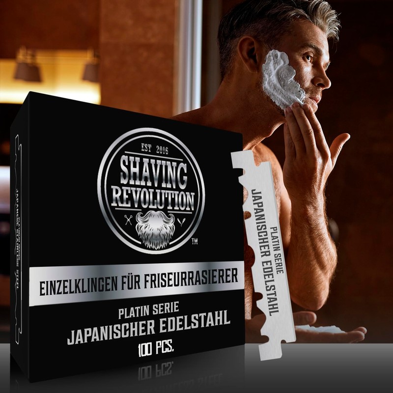 Shaving Revolution 100 x Razor Blades - Barber Razor Blades
