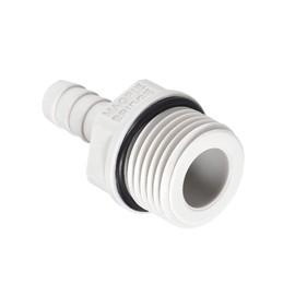 sourcing map PVC Hose Connection 8 mm or 5/16 Inch with Barb x 1/2 Inch G Plug Pipe Pack of 10