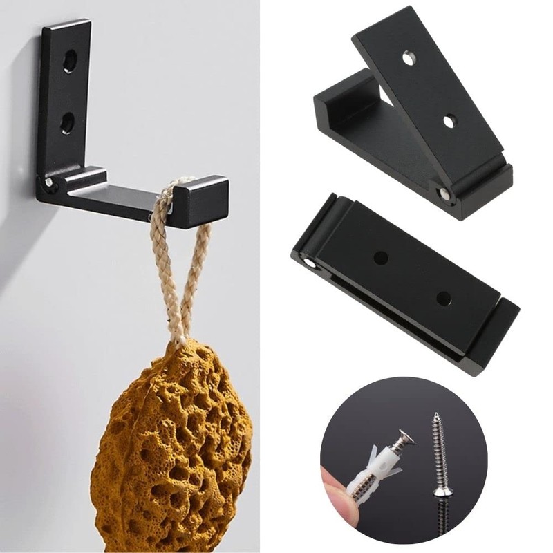 10 Pcs Wall Hanging Hooks, Foldable, Solid Aluminum Alloy, Coat