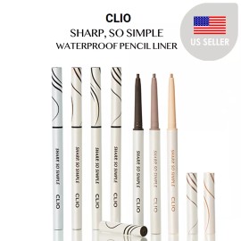 CLIO Sharp So Simple Waterproof Pencil Liner x 2, 7 COLORS - 06 Choco Brown