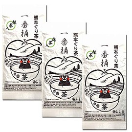Kumamoto Guricha Ichiban Picking, Green Tea, Tea Leaves, 3.5 oz (100 g) x 3 Packs with Matcha