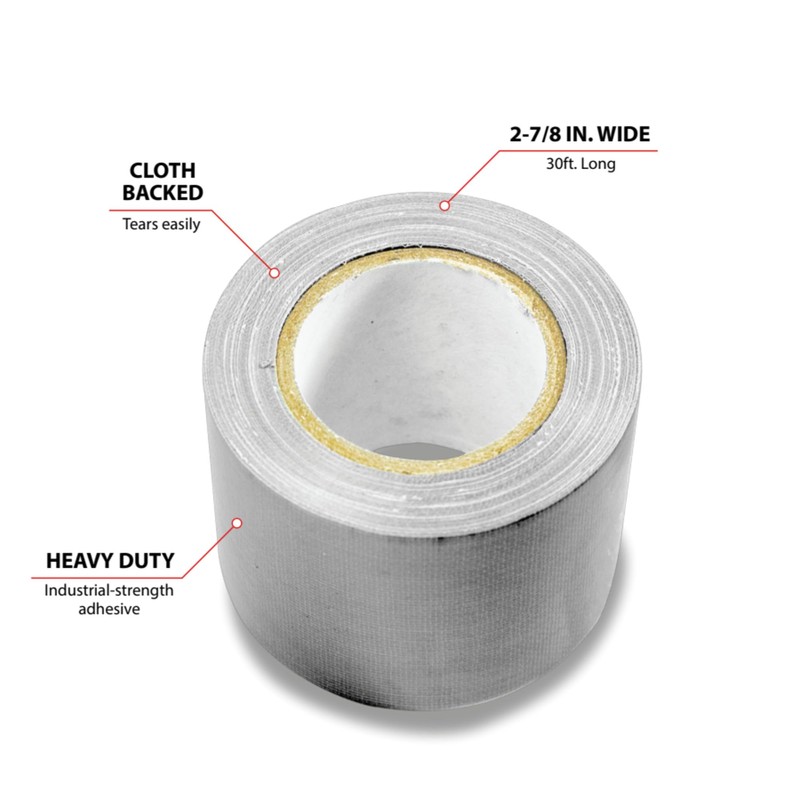 Performance Tool 20102 30' Silver Duct Tape