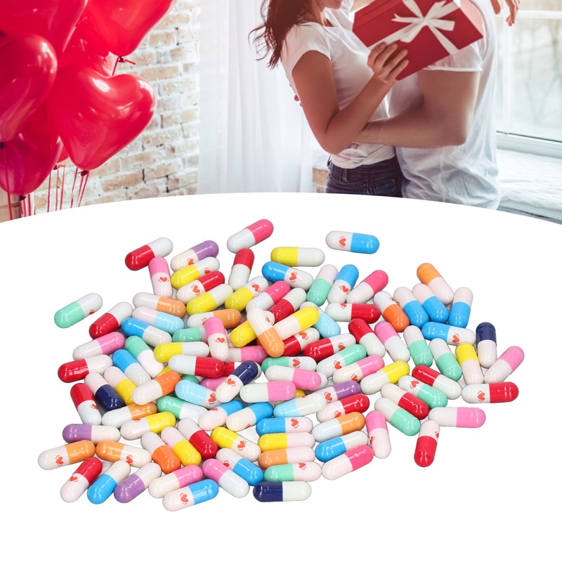 370Pcs Message Capsules Deliver Message Cute Patterns Cute Love Capsules