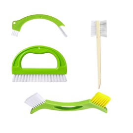 NBFBA 4-in-1 Grout Cleaning Brush Kit Cleaning Brush for Kitchen Grouts and Gap Cleaning Brush Cleaning Brush for Deep Cleaning of Showers Floors Bathroom and Kitchen