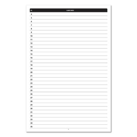BookFactory Client Record Book/Customer Tracking Journal - 100 Pages 6'' x 9'', Soft Touch Laminate Hardbound (Made in USA)