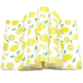 JarThenaAMCS 150Pcs Summer Lemon Wax Paper Yellow Deli Paper Tissue Summertime Fruit Sandwich Wrap Paper Waterproof Oil-Proof Picnic Liners for Party Kitchen Supplies