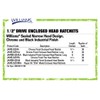 Williams JHWS-52EHA 1/2-Inch Drive Enclosed Head Ratchet with Chrome Finish,