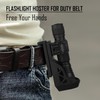 ULTRAFIRE W66 Tactical Torch Holster Pouch, Rotating Torch Holder for