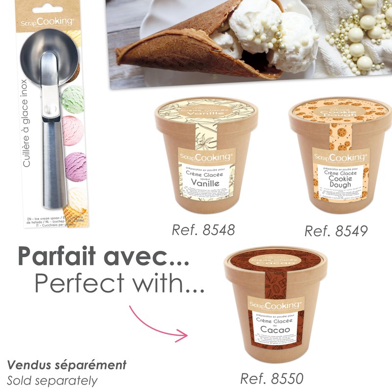ScrapCooking - Stainless Steel Ice Cream Scoop - Ice Cream