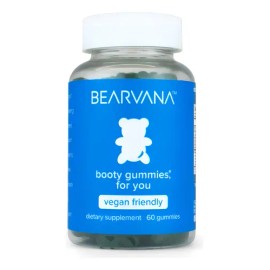 Bearvana Gomitas Azul Booty Gummies Con 60 Gomitas Hecho Usa                                                                                          