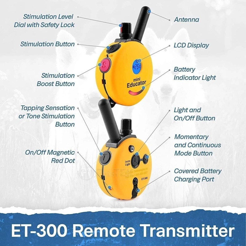 E-Collar Mini Educator ET-300 / 302 Replacement TRANSMITTER ONLY -