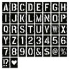 YEAJON 9 Inch Letter Stencils Symbol Numbers Craft Stencils, 42