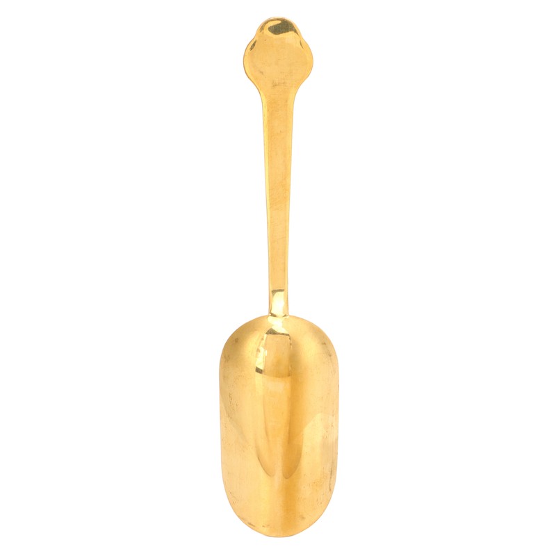 Brass Tea Spoons Long Handle Thicken Toads Pattern Rust Resistant