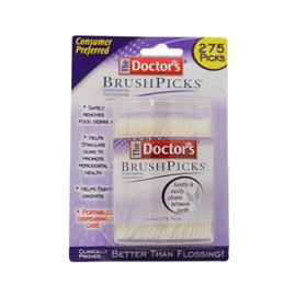 The Doctor's BrushPicks Interdental Toothpicks, 275 Count