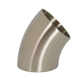 Performance World 304430 3.00" Sanitary T304 Stainless Steel 45 Degree Automotive Exhaust Elbow. 4.50" Radius. 16ga.