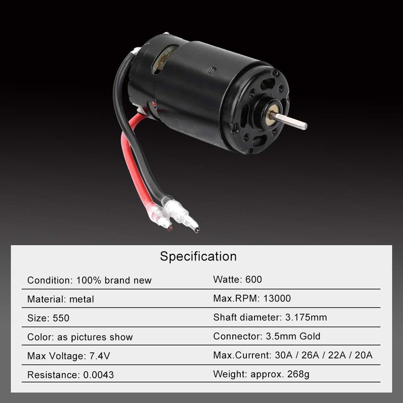 Brushed RC Engine, Brushed Motor Remote Controlled Car Engine 550