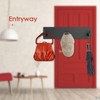 Bstansion Key Holder for Wall, Self Adhesive Stainless Steel Key