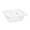 Vogue U239 1/6 Gastronorm Container 65mm 1.05 Litre Clear Catering
