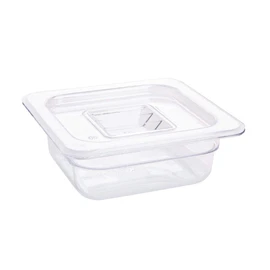 Vogue U239 1/6 Gastronorm Container 65mm 1.05 Litre Clear Catering Food Storage Pan