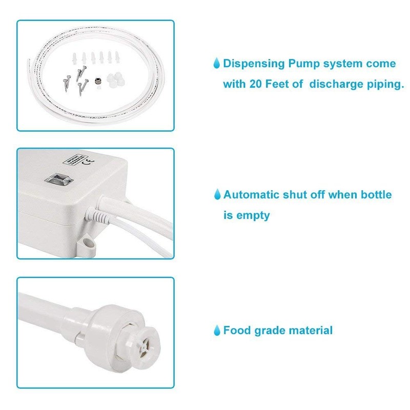 Bottled Water Dispenser Pump System - 20ft 110V AC US