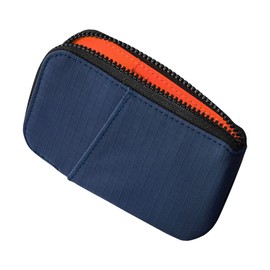 ALPAKA Zip Card Pouch - Card Wallet and Coin Pouch - Holds 12-20 Cards and Cash Holder with Blue Axoflux, RFID Blocking Weatherproof Material