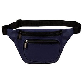 Fanny Pack, BuyAgain Quick Release Buckle Travel Sport Waist Fanny Pack Bag For Men Or Women Navy Blue