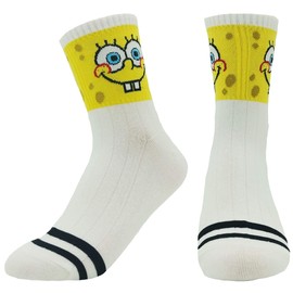 JJMax Women's Spongebob Squarepants Cotton Blend Cartoon Socks , Toe Detail Set, One Size