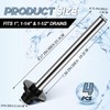 Tandefio 4 Pcs Universal Sink Overflow Pipe Stainless Steel Sink