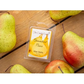 Brandied Pear - Sweet Pear and Cask Aged Brandy Scented Melt- Maximum Scent Wax Cubes/Melts- 1 Pack -2 Ounces- 6 Cubes Gift for Women, Men, BFF, Friend, Wife, Mom, Birthday, Sister, Daughter