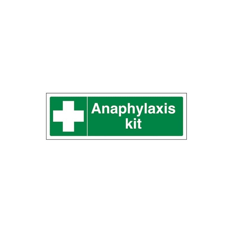 V Safety Anaphylaxis Kit - Landscape 300 x 100 mm