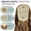 TESS Wavy Ponytail Extension, Drawstring Clip in Ponytail Hair Extensions,