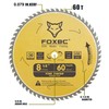 FOXBC 8-1/4 Inch Table Saw Blade 60 Tooth Fine Finish