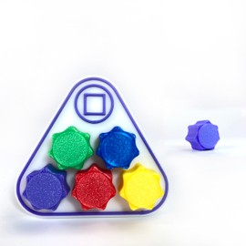 Aufbark Gonggi Korean Game, Solid Weighted, Korean Traditional Play Game, Stone Catching (1SET/ Triangle)