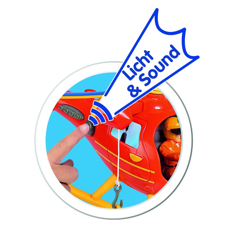 Simba 7/109252510038 109252510 Helicopter, Red