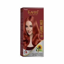Creme Hair Color Permanent Hair Dye Color - With Improved Creme Formula for Gray Coverage Ammonia Free Hair Color Dye for Rich Bright Long lasting Hair Color (Flame Red, 3.04 Fl Oz) - Pack Of 2