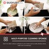 GUOYUANGLO Bamboo Kitchen Sponges Heavy Duty Natural Cleaning Sponges Non-Scratch