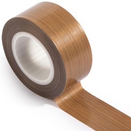 NEZUIBAN Teflon Tape, 1" x 33ft x 0.18mm High Temperature PTFE Coated Fiberglass Adhesive Tape