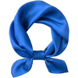 Hioyiwse Satin Square Neck Scarf for Women - Solid Color Scarf, Handkerchief, Headband - 23.6 x 23.6 D6