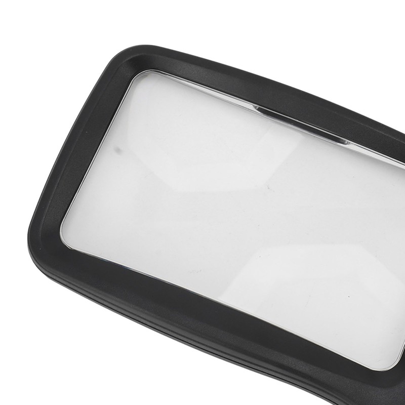Folding Handheld Magnifying Glass with Light 5 LEDs 3X Large