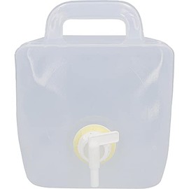 Cartrend 10733 Faltbarer Wasserkanister 10 Liter Wasserbehälter Trinkwasser Wassertank mit Zapfhahn für Wandern,Camping, Picknick,Reise