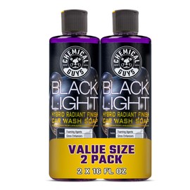 Chemical Guys Black Light Hybrid Radiant Finish Car Wash Soap and Superior Surface Cleanser 2 Pack (2 X 16 Fl. Oz.) - Gloss Enhancing pH Balanced Formula for Maximum Shine