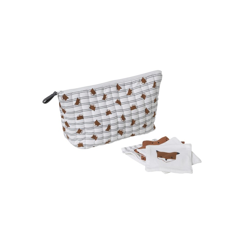 VERTBAUDET Pack of 6 Washable Fabric Cloths Wool White /