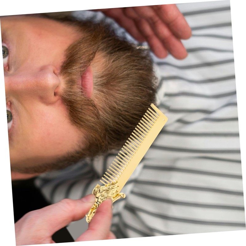 TOVINANNA Beard Mustache Styling Tool Small Metal Combs for Men