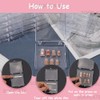 SOFPLATE 9Pcs Press on Nail Case Clear Nail Box Holder