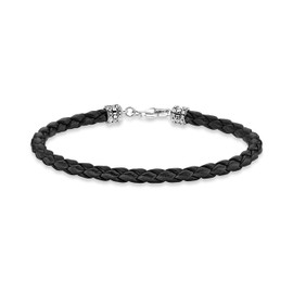 Thomas Sabo A2011 Bracelet Black 925 Sterling Silver, Sterling Silver, Cubic Zirconia