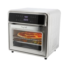 MegaChef 21 Quart Stainless Steel Digital Electric Multi-Function Air Fryer and Counter Top Oven with Toast, Bake & Broil Functions